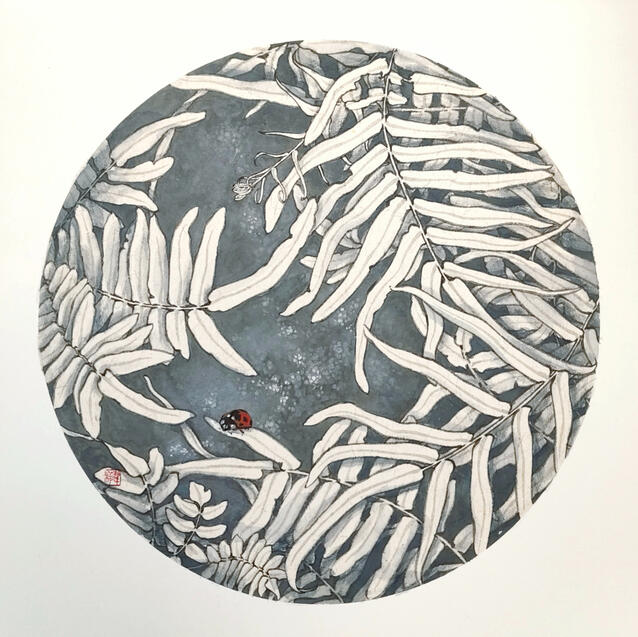 蕨間私語系列《夜語》 33 x 33 cm