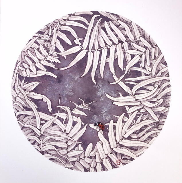 蕨間私語系列《暮光》 33 x 33 cm